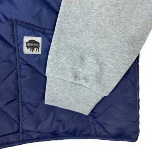 Buffalo Outdoors Vests^® Workwear Men's Quilted Vest Jacket-Navy Blue