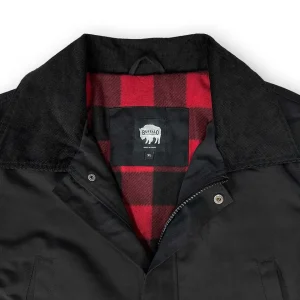 Buffalo Outdoors Men's Jackets^® Workwear Men's Flannel Lined Canvas Barn Coat- Black