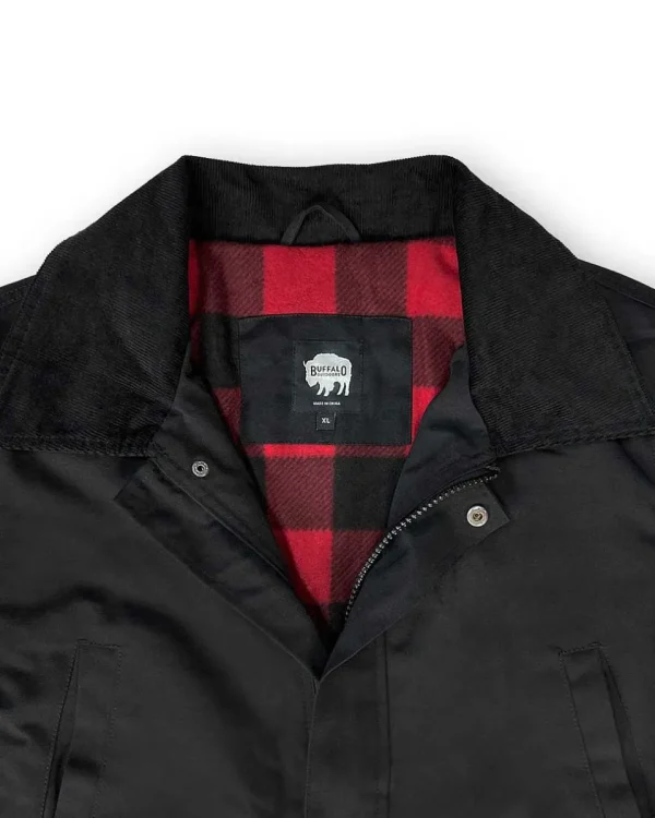 Buffalo Outdoors Men's Jackets^® Workwear Men's Flannel Lined Canvas Barn Coat- Black