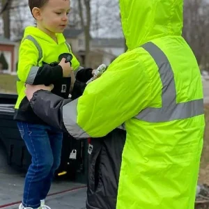 Buffalo Outdoors Hoodies^® Workwear Kid's Hi Vis Reflective Safety Hoodie