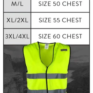 Buffalo Outdoors Vests^® Workwear Class 2 Hi Vis Reflective Safety Work Vest-Orange