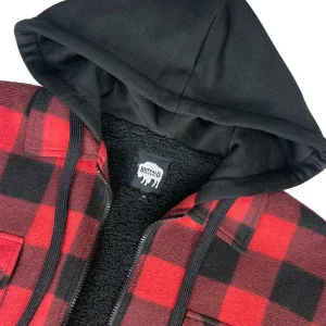 Buffalo Outdoors Hoodies & Sweatshirts For Men^® Workwear Sherpa Lined Hooded Fleece-Buffalo Plaid