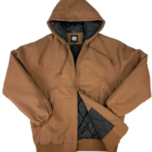 Buffalo Outdoors Men's Jackets^® Workwear Canvas Bomber Jacket-Chestnut Brown