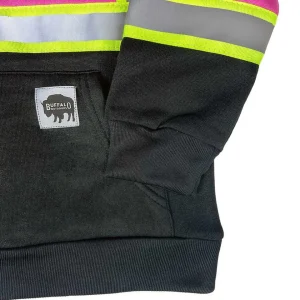 Buffalo Outdoors Hoodies^® Workwear Kid's Hi Vis Pink Reflective Safety Hoodie