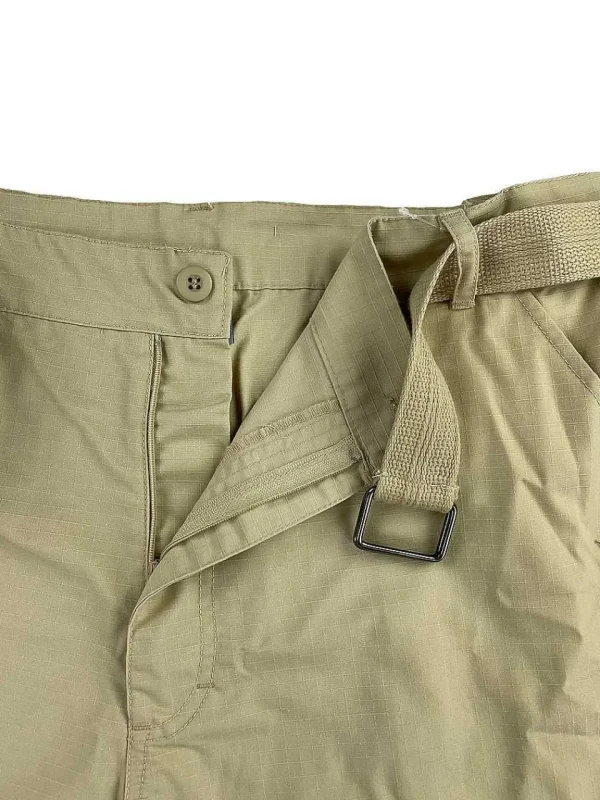 Buffalo Outdoors Men's Shorts^® Workwear Men's Ripstop Cargo Short With Belt- Khaki