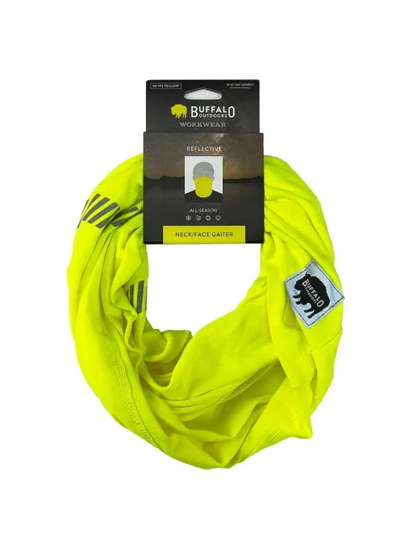 Buffalo Outdoors Face Covers^® Workwear Neck/Face Gaiter-Hi-Vis Yellow