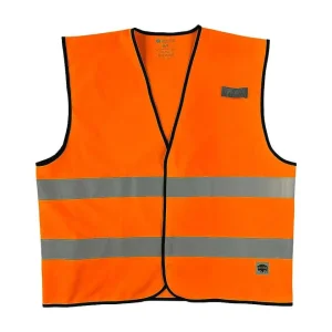 Buffalo Outdoors Vests^® Workwear Class 2 Hi Vis Reflective Safety Work Vest-Orange