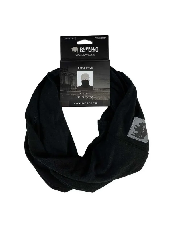 Buffalo Outdoors Face Covers^® Workwear Neck/Face Gaiter-Black